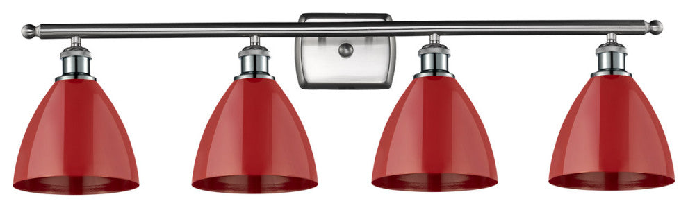 Innovations 516-4W-SN-MBD-75-RD 4 Light Bath Vanity Light, Brushed Satin Nickel