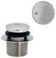All Exposed Tip Toe Bath Waste - 14" Make-Up, 17 Ga. Tubing In Oil Rubbed Bronze, Polished Nickel