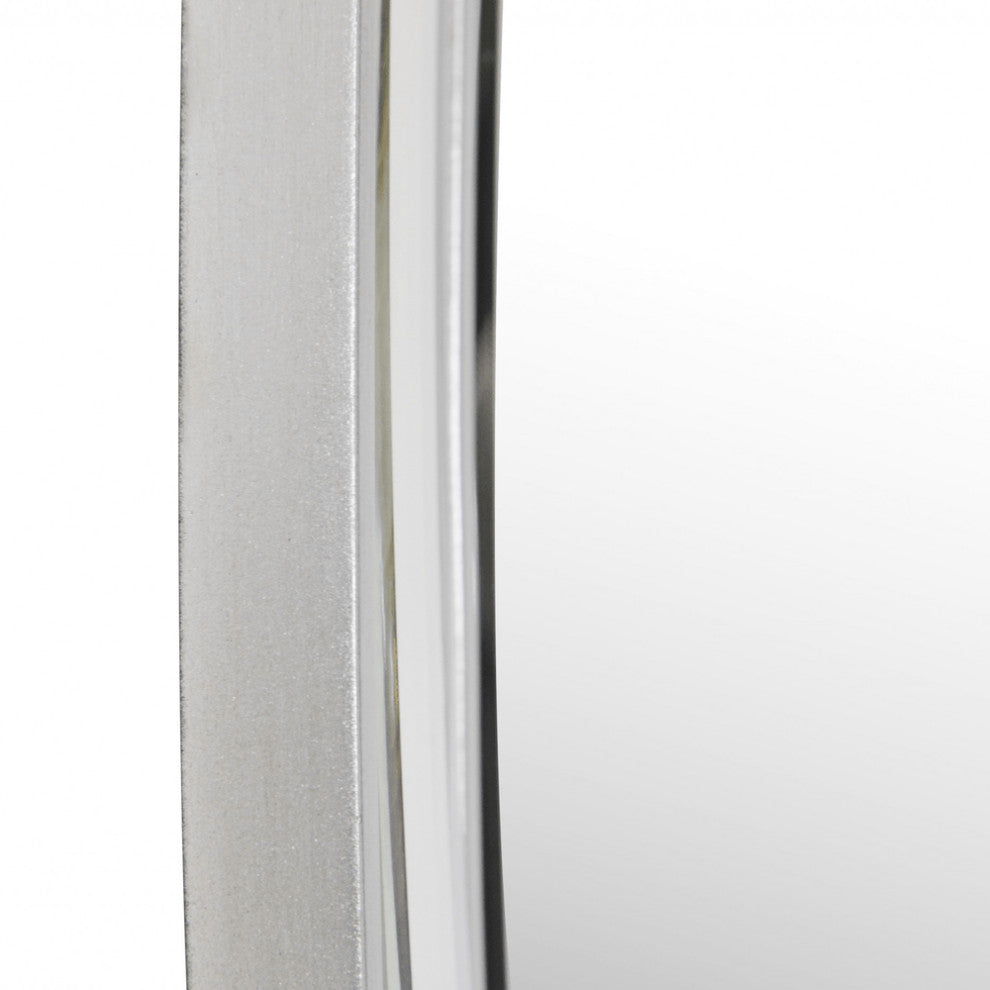 Simply Lined Silver Mirror