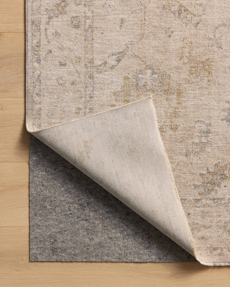 Chris Loves Julia x Loloi Louisa Oatmeal / Slate 9''-6" x 13''-1" Area Rug