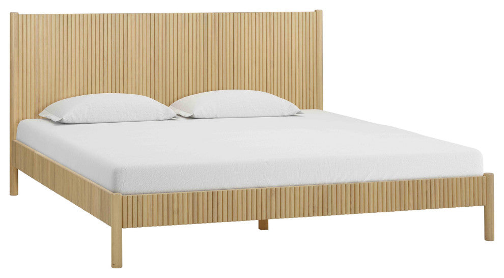 Tyla Natural Wood King Bed