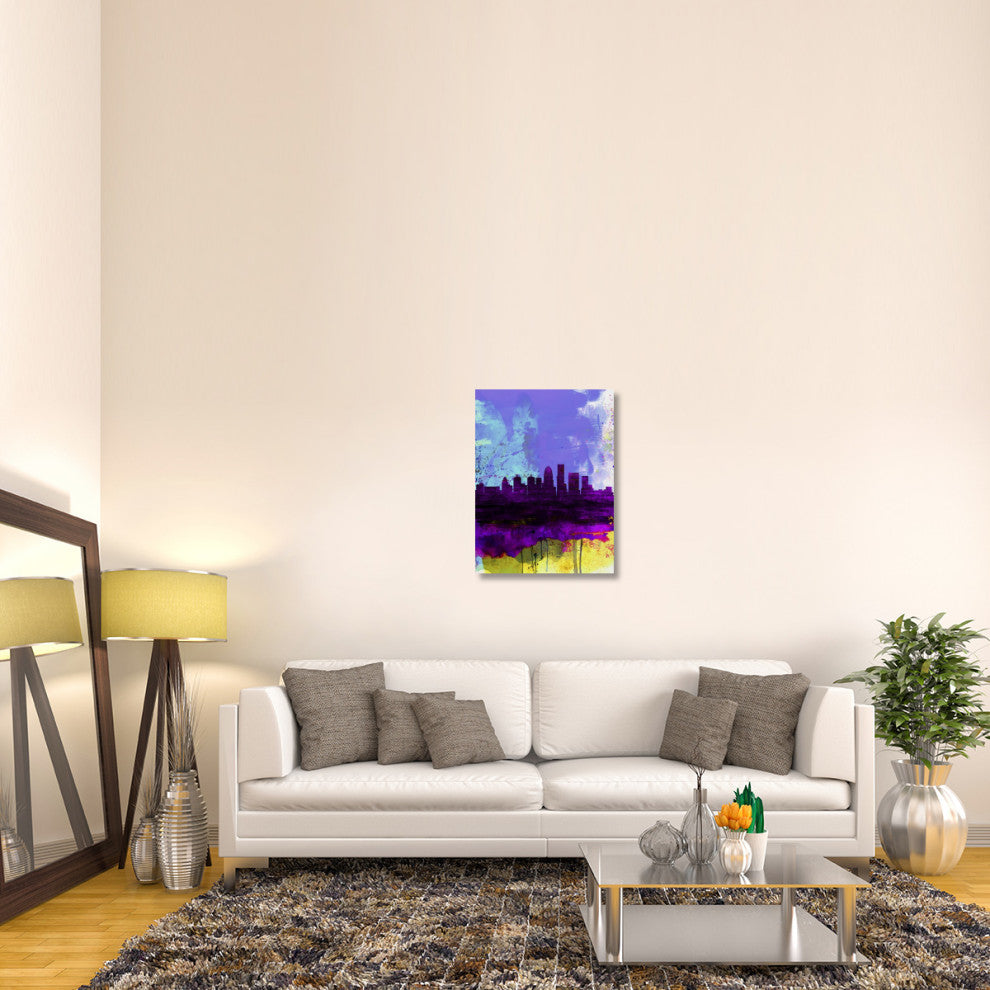 "Louisville Watercolor Skyline" Fine Art Print