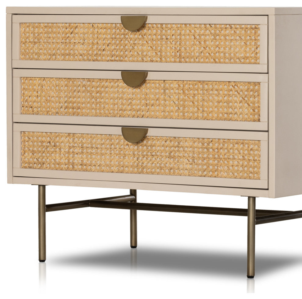 Luella Large Nightstand-Matte Alabaster