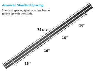 Sliding Barn Door Hardware for Double Door, Diamond Design, 13'