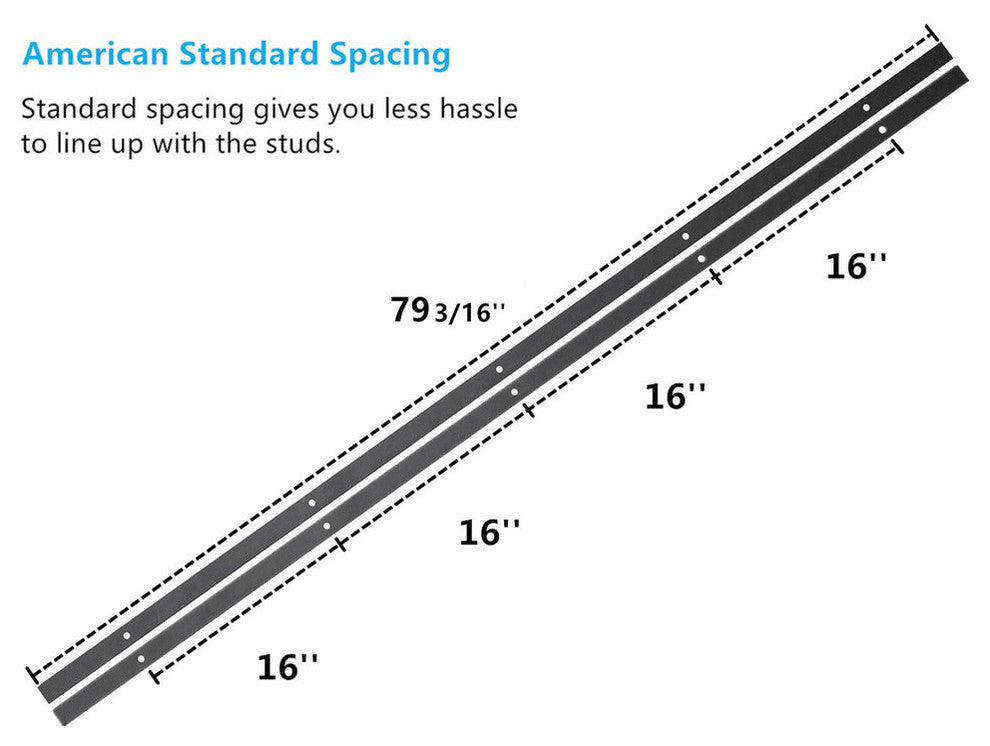 Sliding Barn Door Hardware for Double Door, Diamond Design, 13'