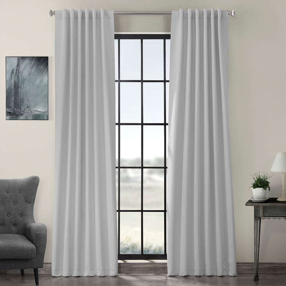 Room Darkening Curtain Panel Pair, Artic Gray, 50"x108"