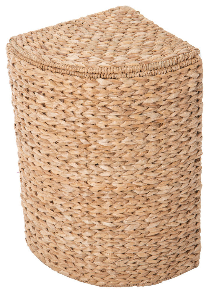 Pie Shaped Sea Grass Hamper WithLiner, Natural