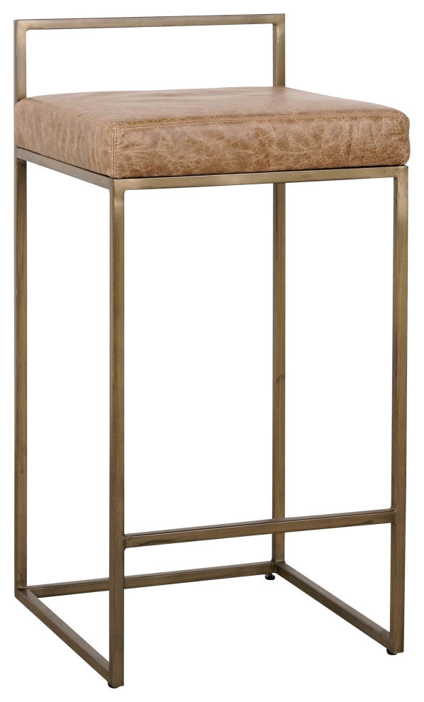 Belfort 26" Counter Stool Chestnut by Kosas Home