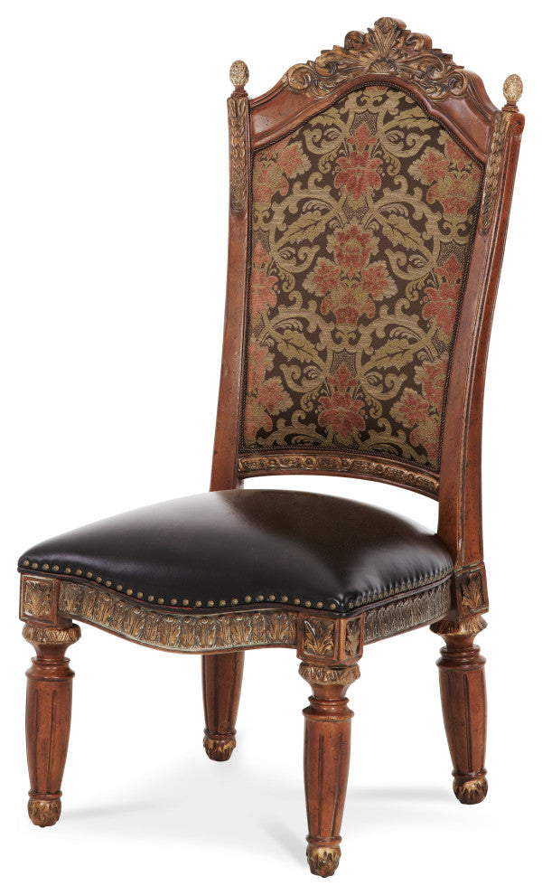 Villa Valencia Dining Side Chair, Set of 2, Classic Chestnut