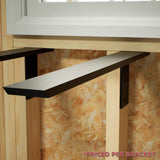 Countertop Support Bracket Cabinet Side Wall Bracket, 12", Right Angle