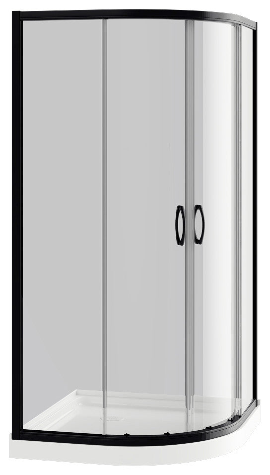 Mona-36-BLK-NW Shower Kit No Walls