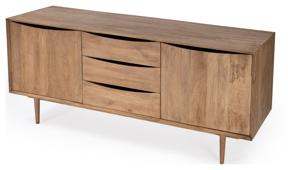 Leonidin Natural Wood Sideboard