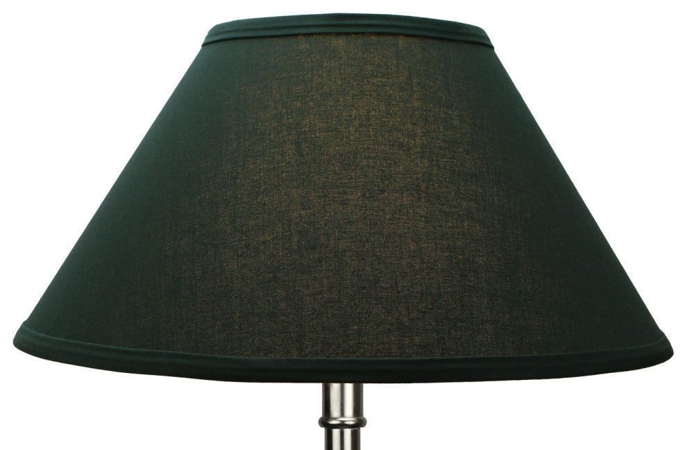 Fenchel Shades, 6"x14"x8" Spider Attachment Empire Lamp Shade, Linen Hunter Gree