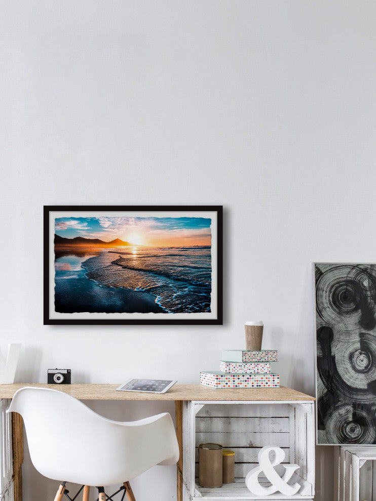 "Sunsets and Silhouettes" Framed Painting Print, 36x24