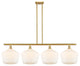 Innovations 516-4I-SG-G651-12 4-Light Island Light, Satin Gold