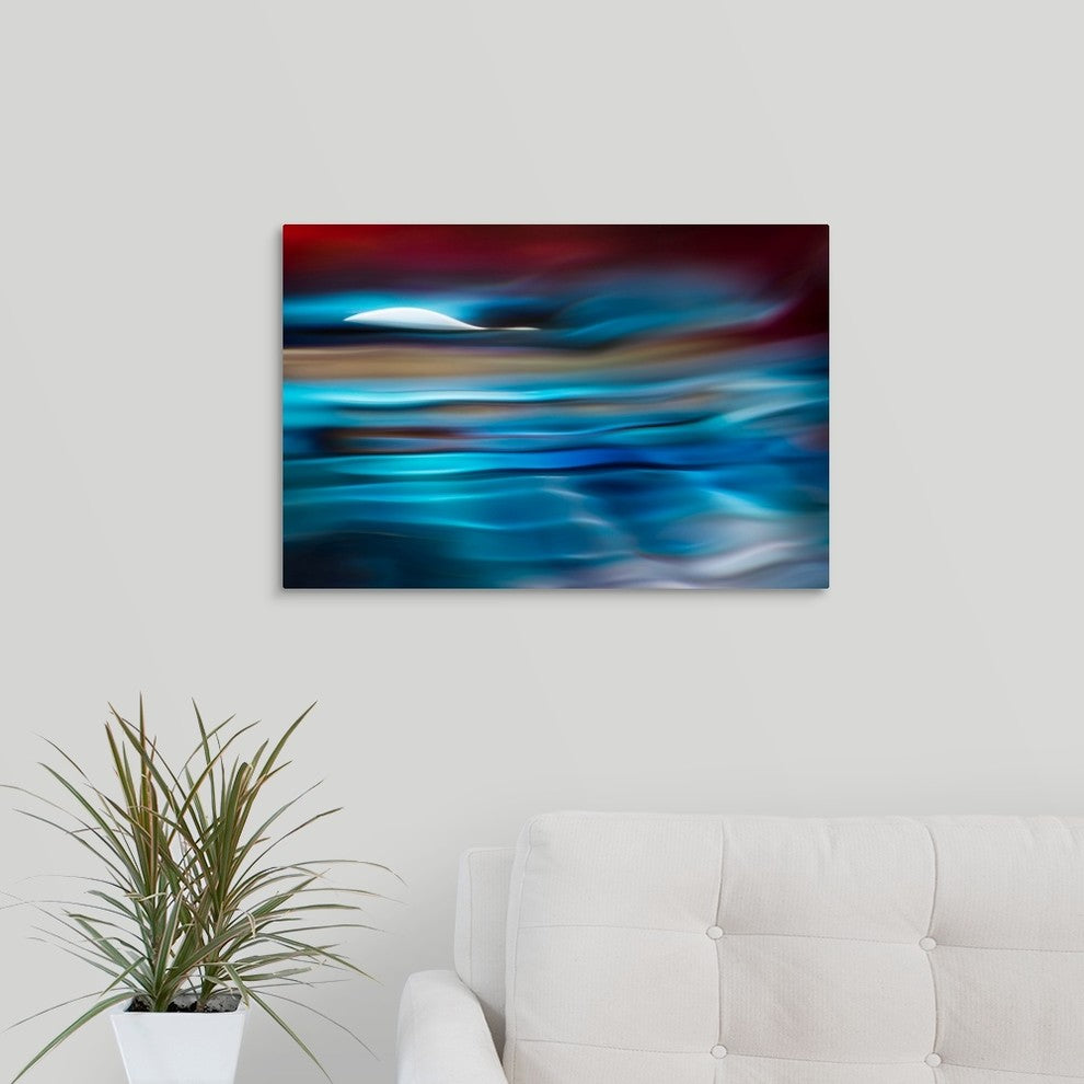 "Moonlit" Wrapped Canvas Art Print, 24"x16"x1.5"