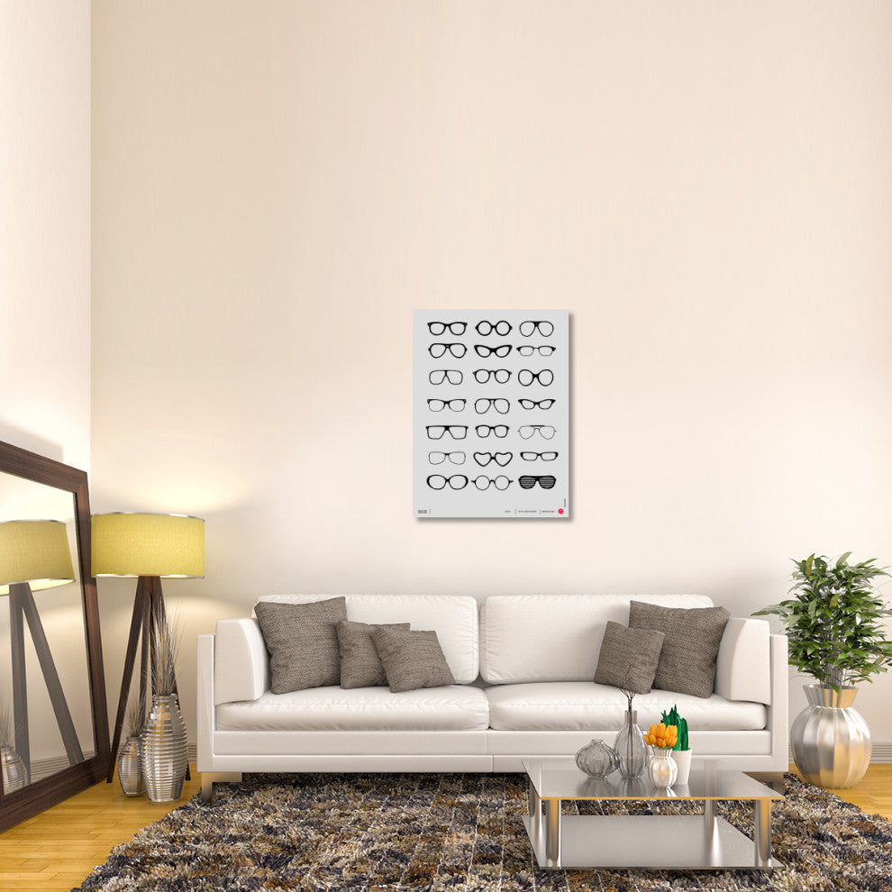 "Vintage Glasses Poster 1" Fine Art Print