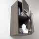 Fresca Gray Oak Bathroom Linen Side Cabinet w/ 2 Storage Areas