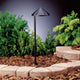 Kichler Six Groove 1 Light Landscape 12V Path-Spread, Textured Black