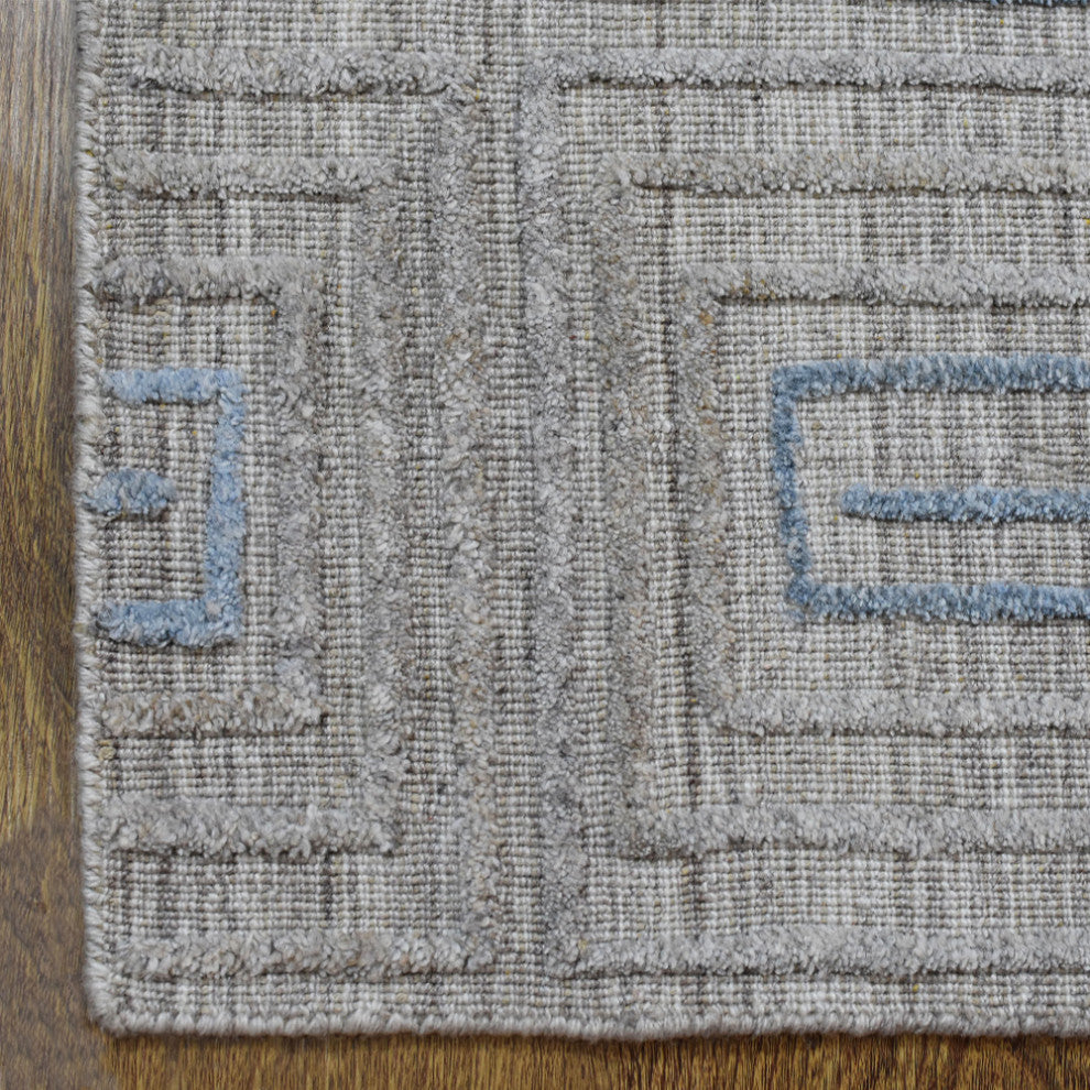 HAND WOVEN FLAT WEAVE KILIM POLYESTER RUGS -Rectangle,Ivory Multicolor,Geometric, [Rectangle] 6'x9'