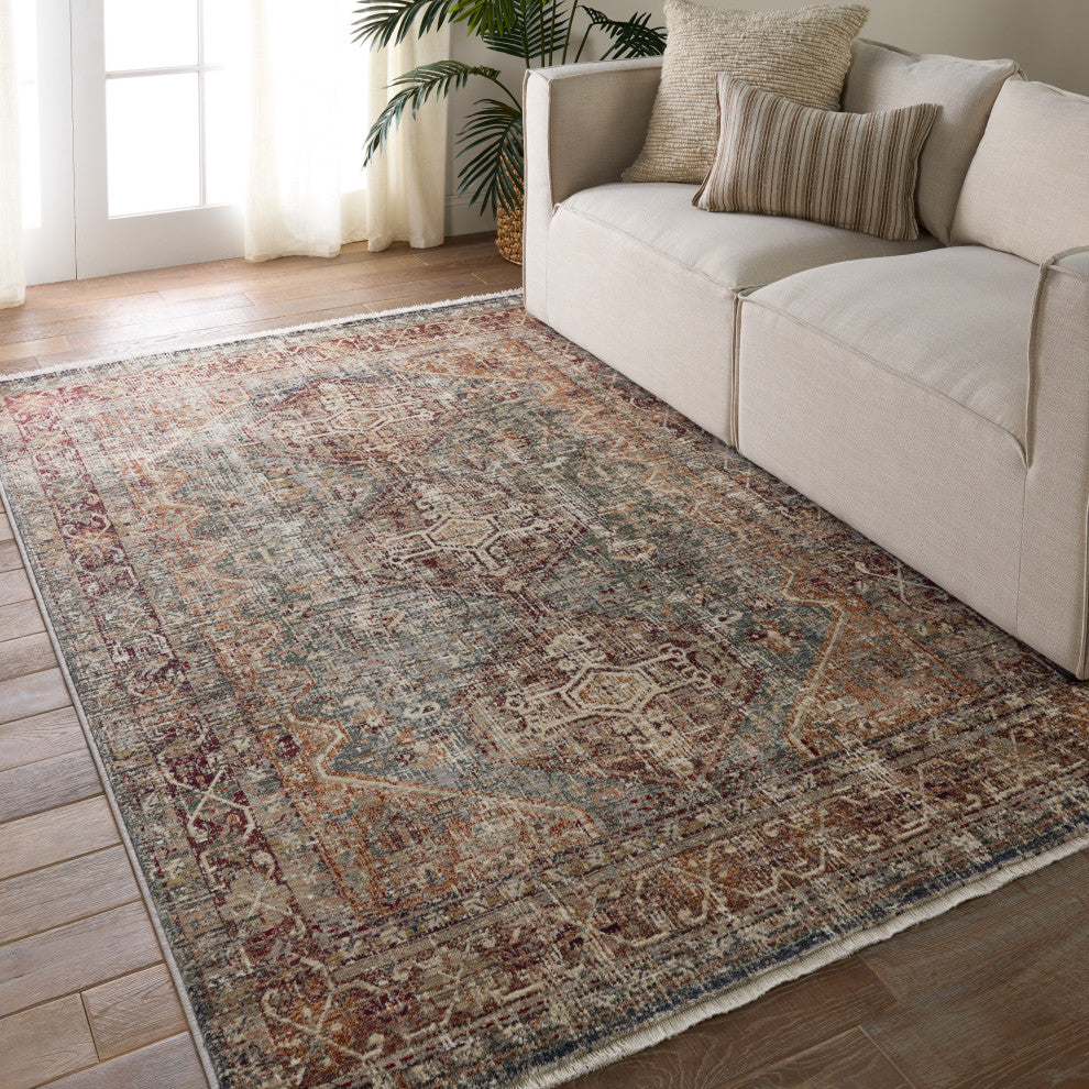 Vibe Zakaria Medallion Red/Blue Area Rug 5'X8'