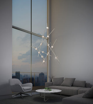 Sonneman 2151 Constellation Aquila Minor 25"W Integrated LED - Satin Nickel /