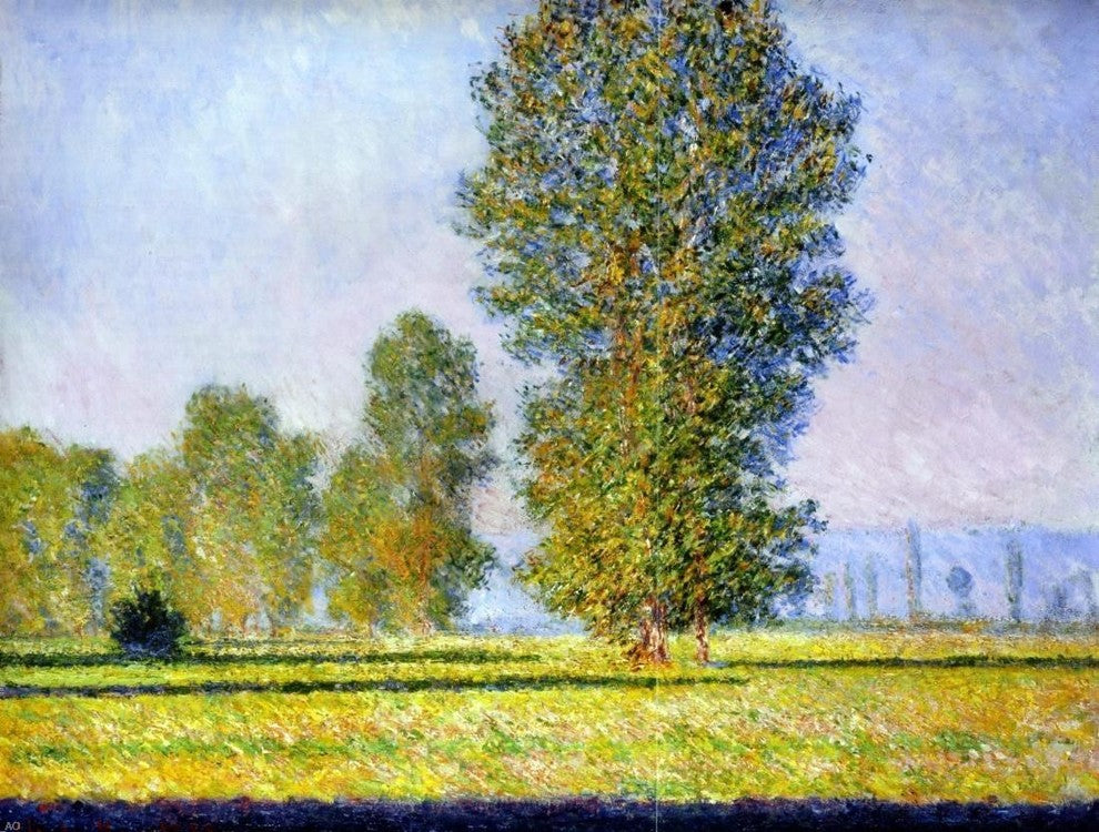 Claude Oscar Monet Meadow at Limetz, 21"x28" Wall Decal Print