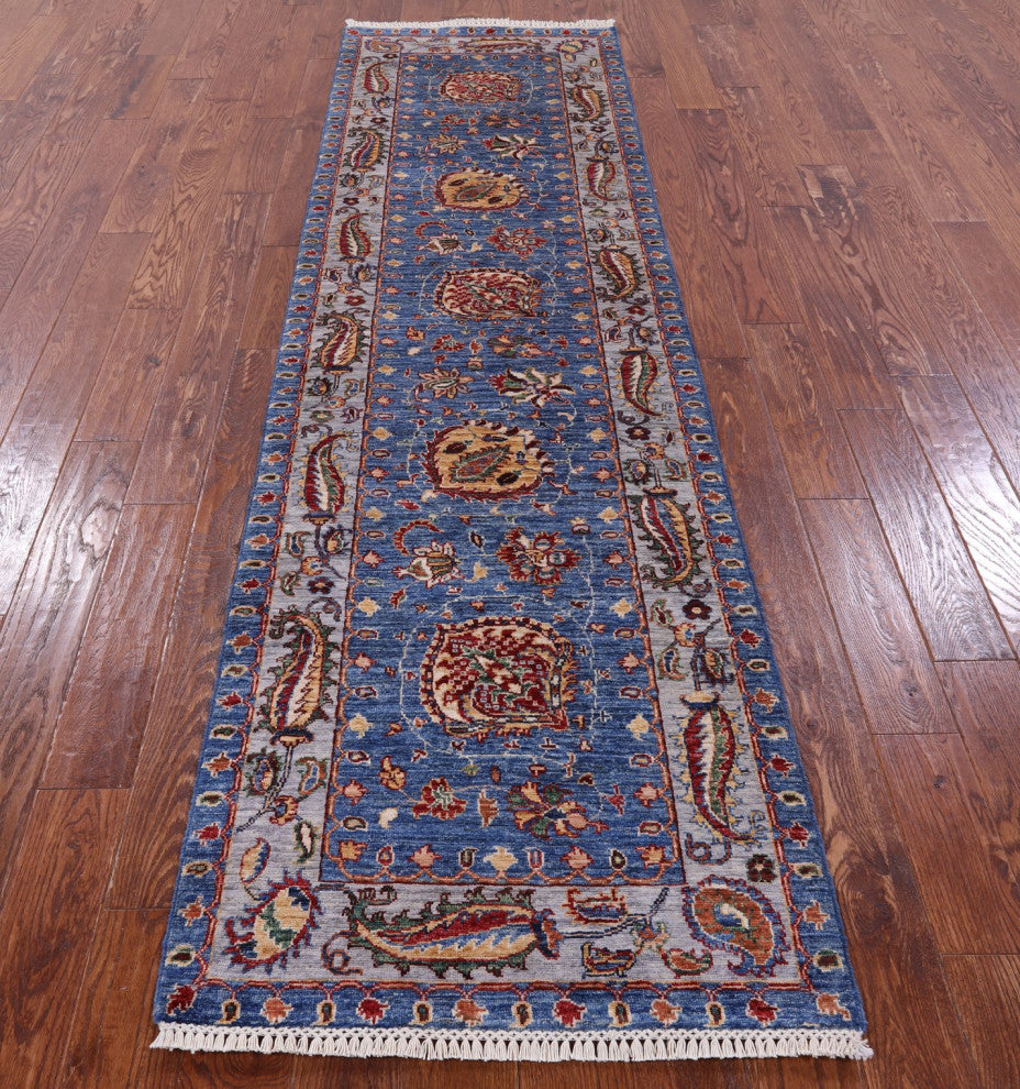 Runner Persian Tabriz Handmade Rug 2' 8" X 9' 11" Q10070