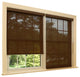 Premium Linen Look Roller Window Shade, Chocolate, 28"