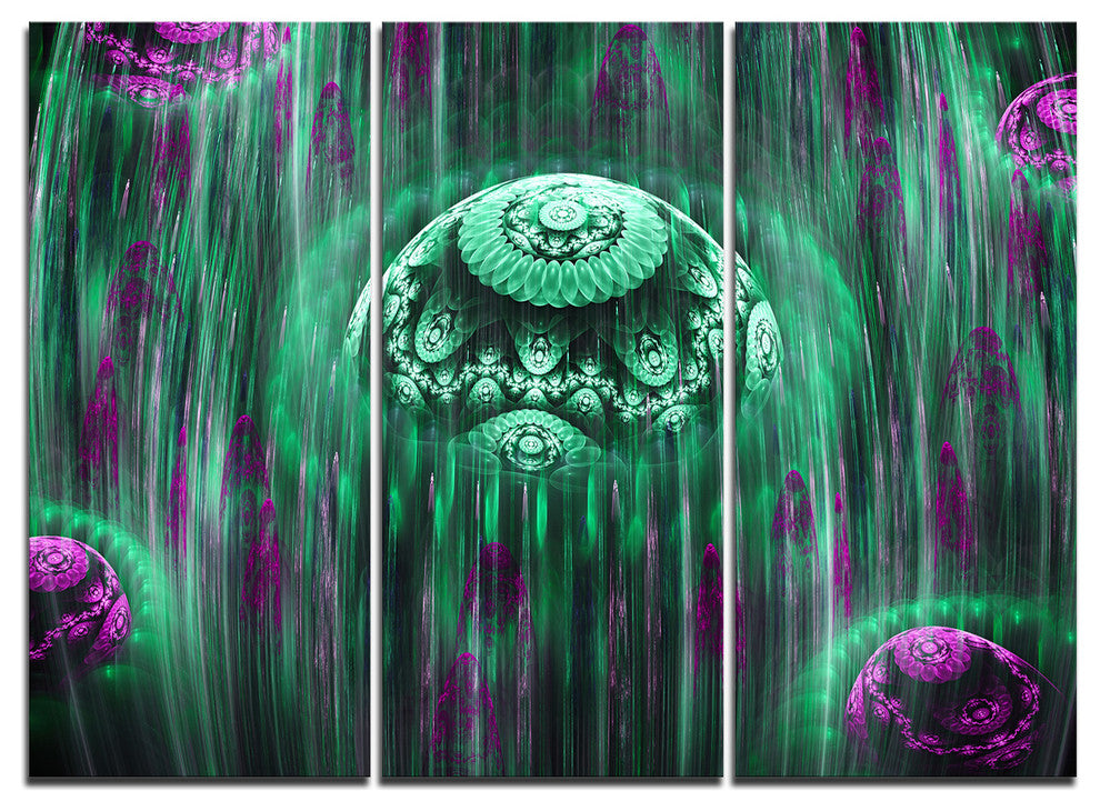 "World of Infinite Universe" Art on Canvas, 3 Panels, 36"x28"