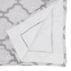 Runner With Laser-Cut Hemstitch Design, Grey, 16"x108"