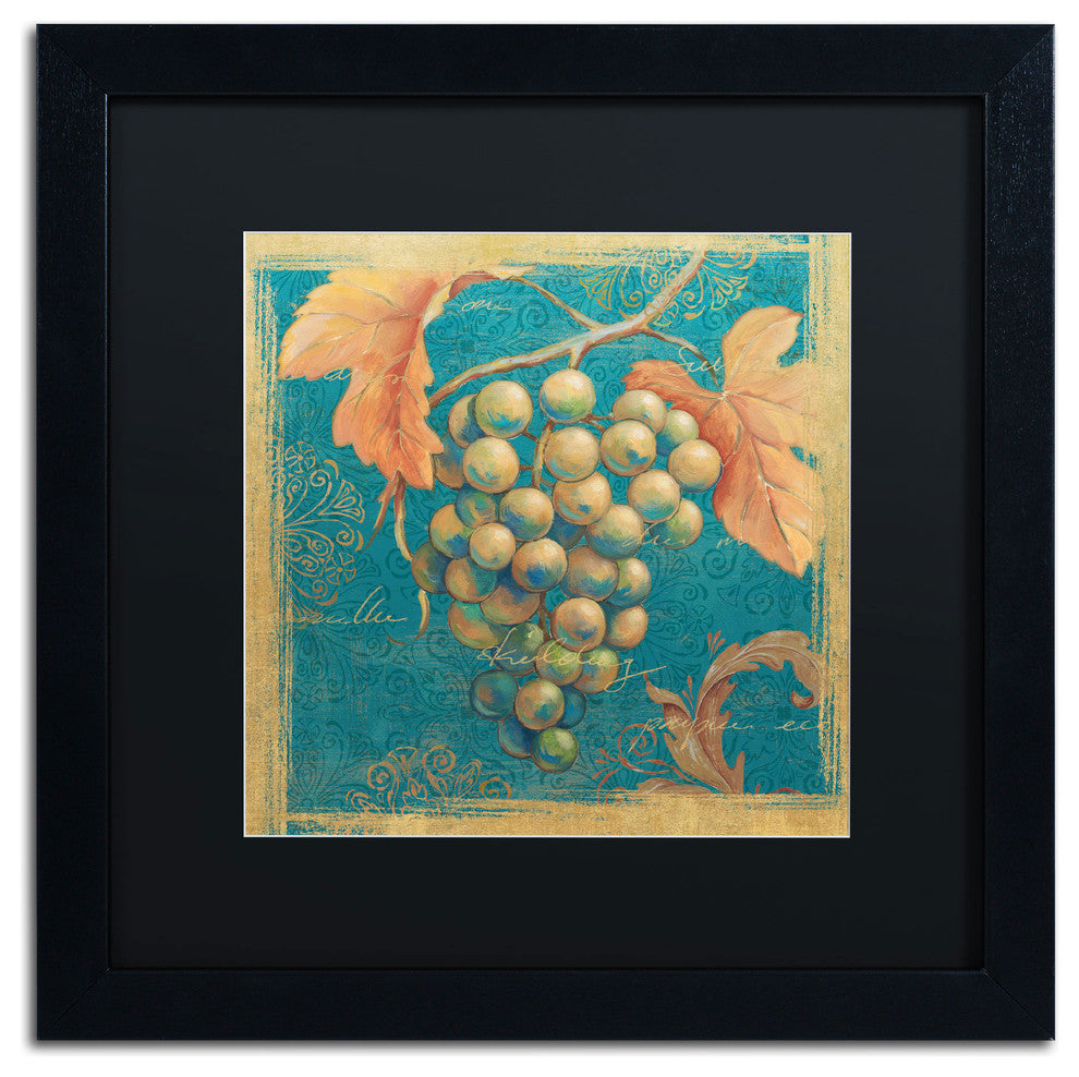 'Lovely Fruits IV' Matted Framed Canvas Art by Daphne Brissonnet