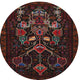 Ahgly Company Indoor Round Traditional Area Rugs, 3' Round
