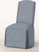 Hadley Skirted Parsons Chair, Denim Blue