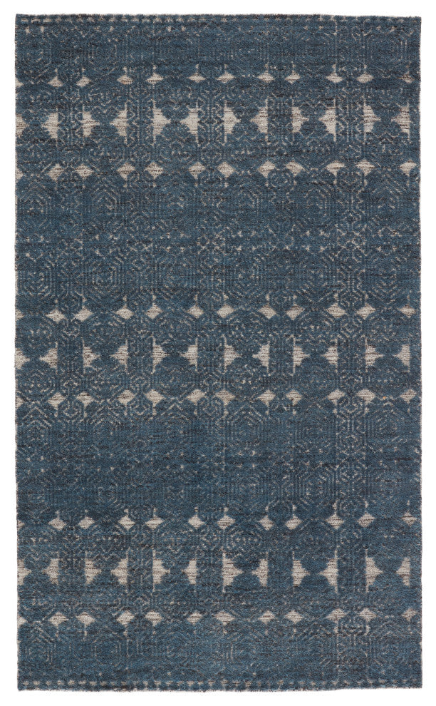 Jaipur Living Abelle Hand-Knotted Medallion Area Rug, Teal/White, 6'x9'