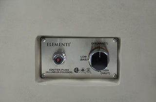 Colosseo Round Light Grey Concrete 41" Natural Gas Fire Table by Elementi Plus