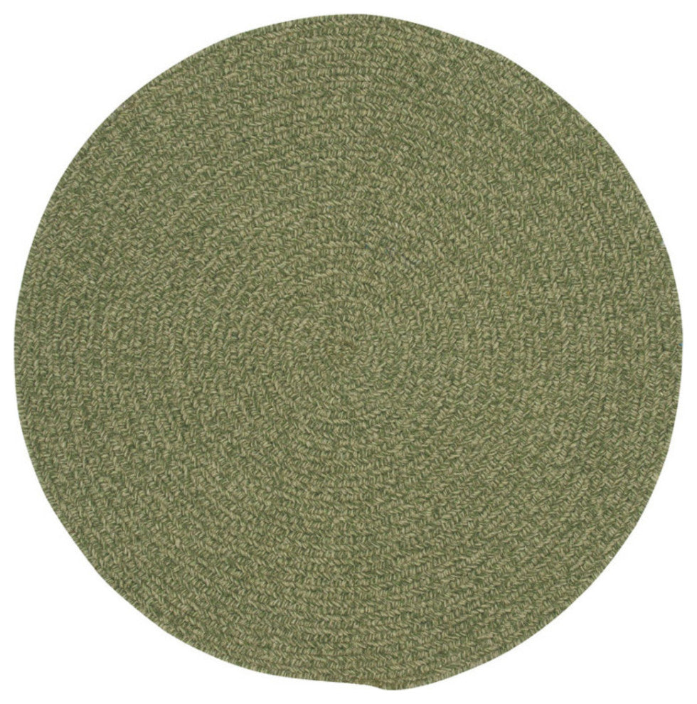 Capel Manteo Deep Green 0050_200 Braided Rugs - 8' 6" Round