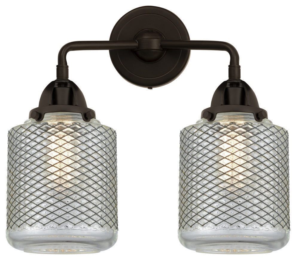 288-2W-OB-G262 Stanton 2 Light 14" Bath Vanity Light, Oil Rubbed Bronze