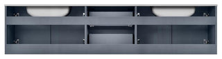Geneva Transitional Dark Grey 80" Double Vanity Set