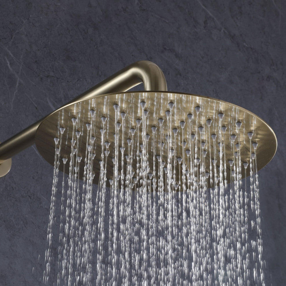 Round Two-function Concealed Bathroom Shower Set, With Embedded Box