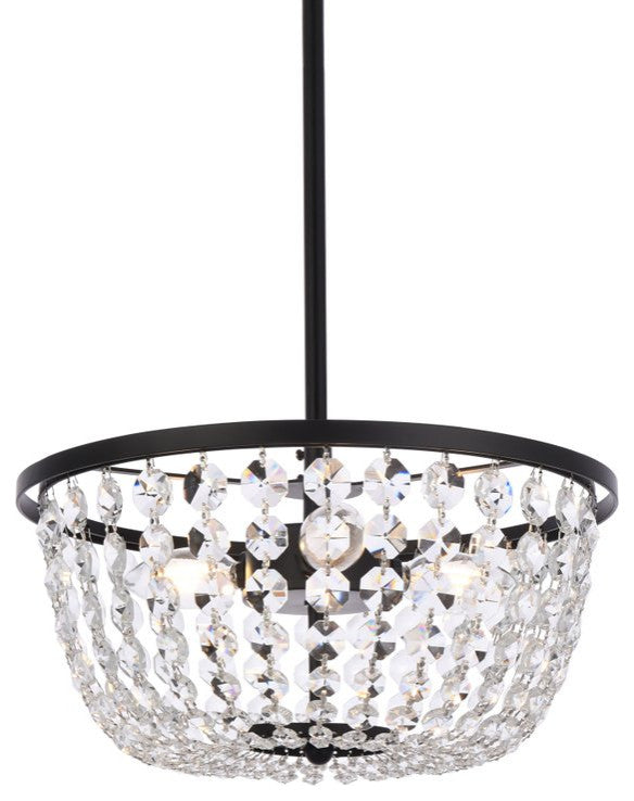 Georgina 13" Pendant, Black