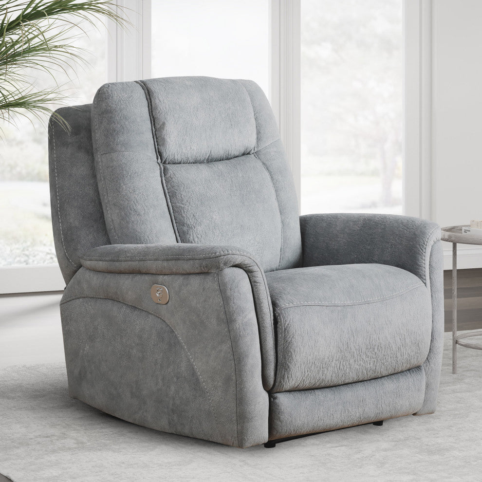 Parker Living Linus Hudson Grey Power Zero Gravity Recliner