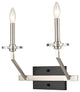 Innovations 331-2W-BSN-BB-C35-LED 2-Light Sconce, Black Satin Nickel