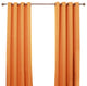 Solid Grommet Top Thermal Insulated Blackout Curtains, Orange, 72"