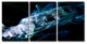 Ready2HangArt ''Glitzy Mist XXIX'' by Tristan Scott, 18"x36", 3 Piece Set