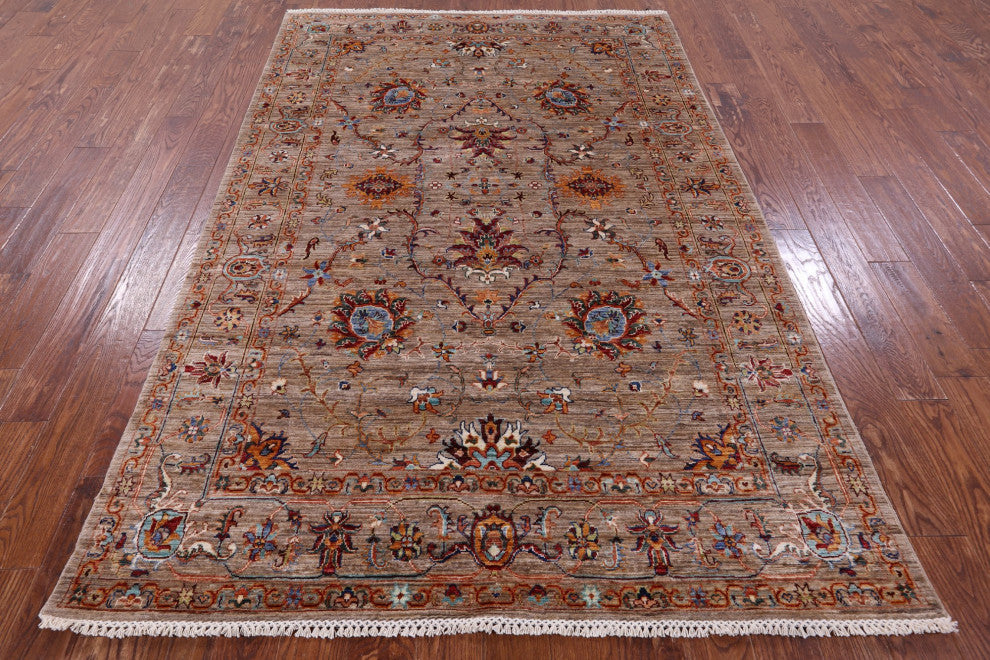 Hand-Knotted Persian Tabriz Wool Rug 5' 9" X 8' 7" - Q12928