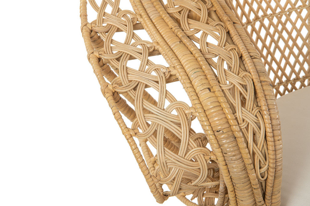 Supreme Rattan Grand Peacock Chair, Natural
