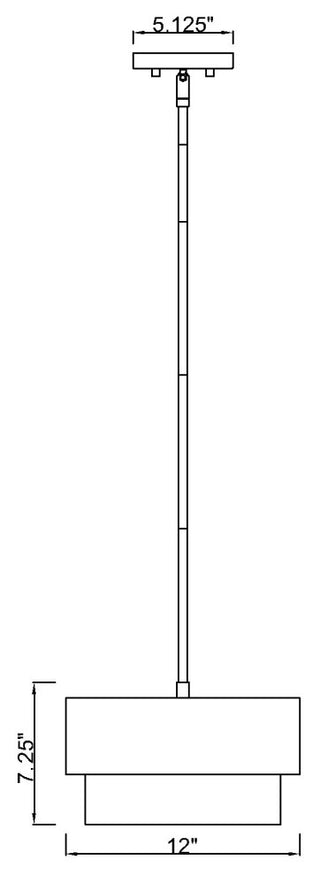 Z-LITE 1-Light Pendant, Matte Black