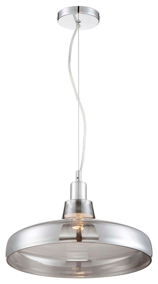 Dover Glass Pendant, Dark Gray