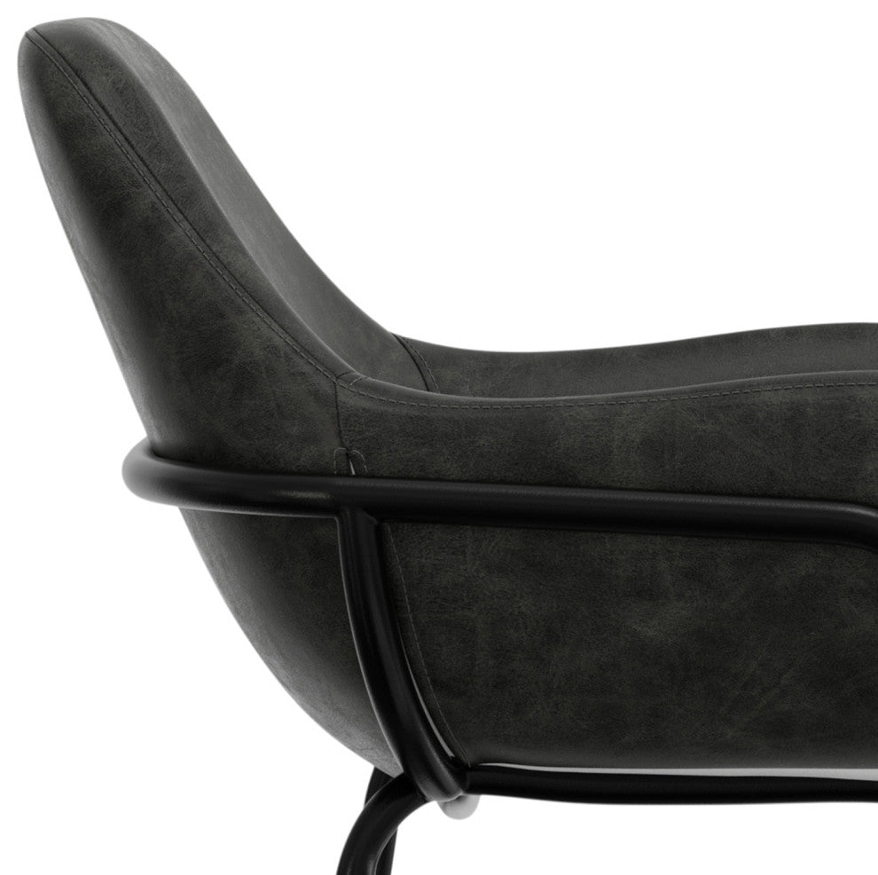 Mira Bar Stool, Distressed Slate Gray